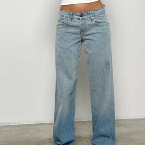 Motel Rocks -Low Rise Parallel Jeans in Vintage Bleach